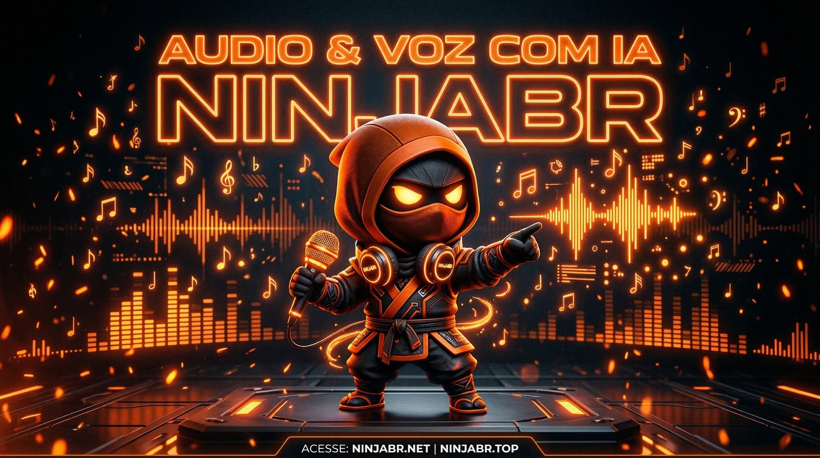 NinjaBR ferramentas de áudio inovadoras Suno Fish.Audio Voice Clone IA