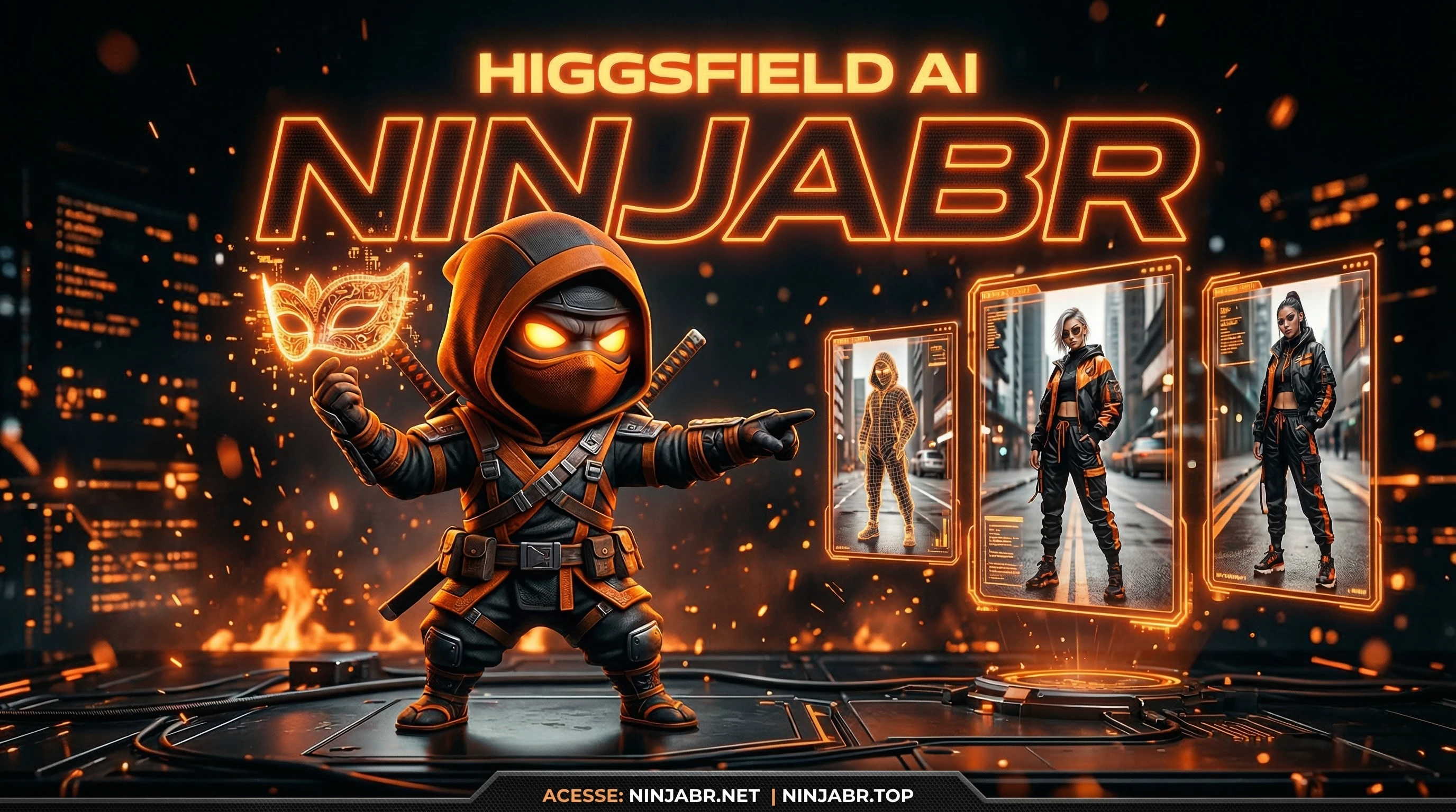 NinjaBR Higgsfield AI geração de imagens ilimitada